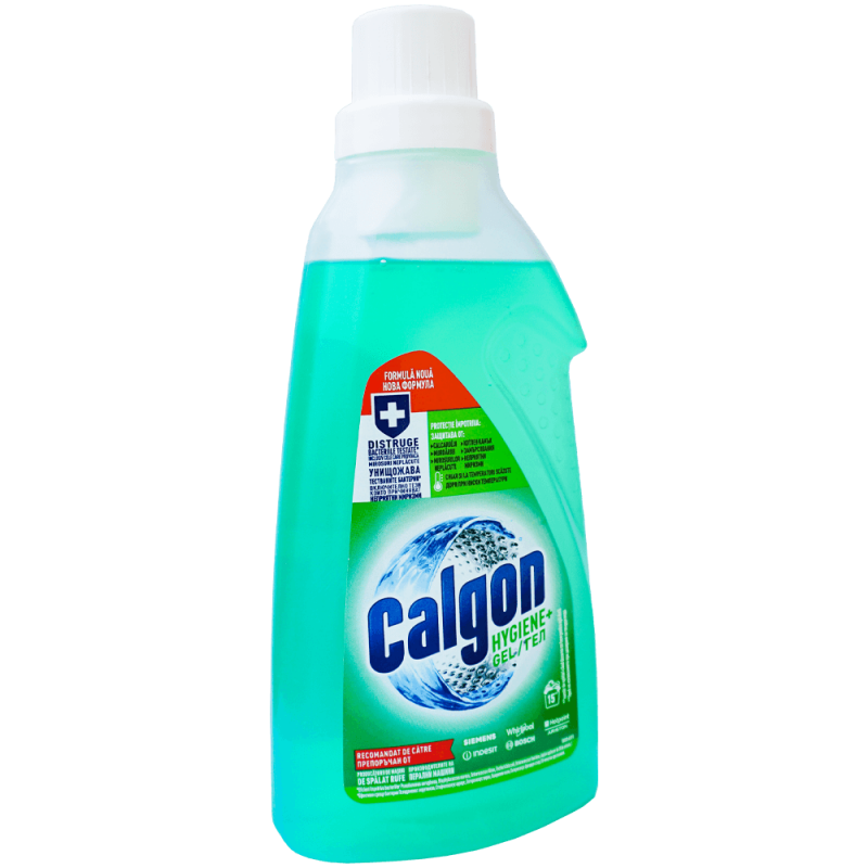 Gel anticalcar pentru masina de spalat, Calgon Extra Hygiene+, 750 ML